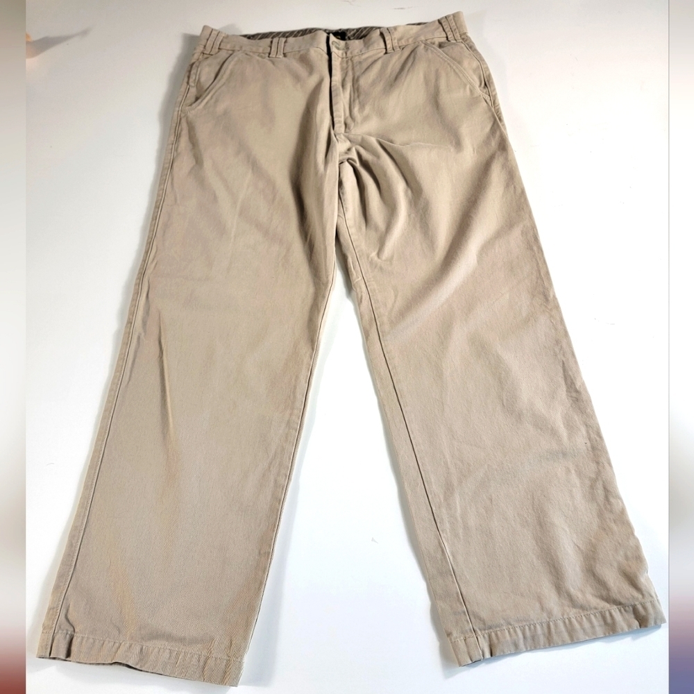 Cabelas Casuals Mens Pants 36x30 Tan Beige made in peru khaki